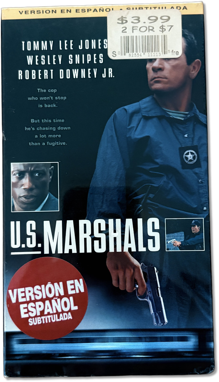 U.S. Marshals VHS 1998 Tommy Lee Wesley Snipes - Versión Subtitulada en Español